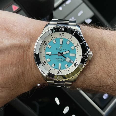 breitling turquoise superocean.